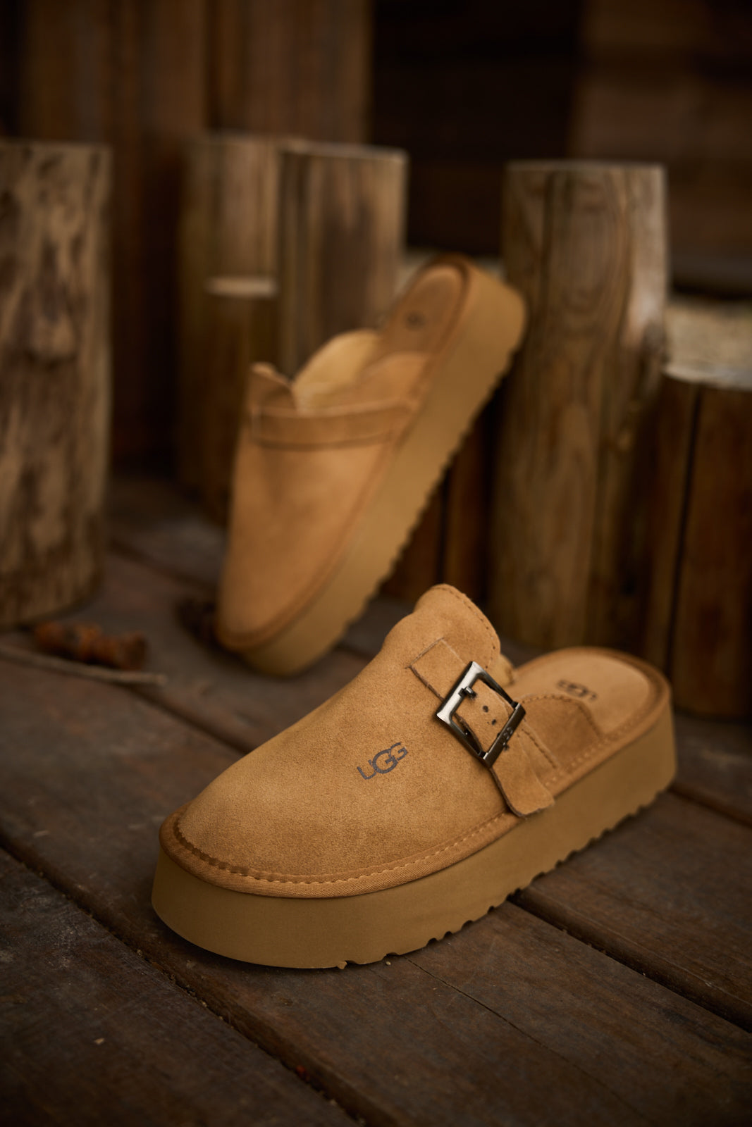 UGG Forever Iconic Platform Clog - Chestnut