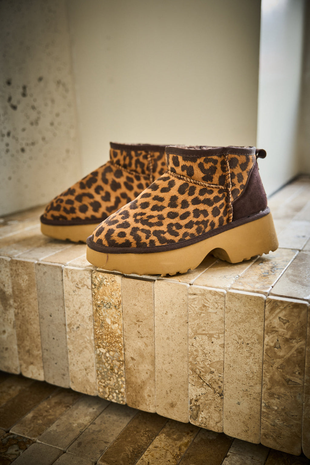 UGG Ultimate Platform Ankle Boots - Cheetah