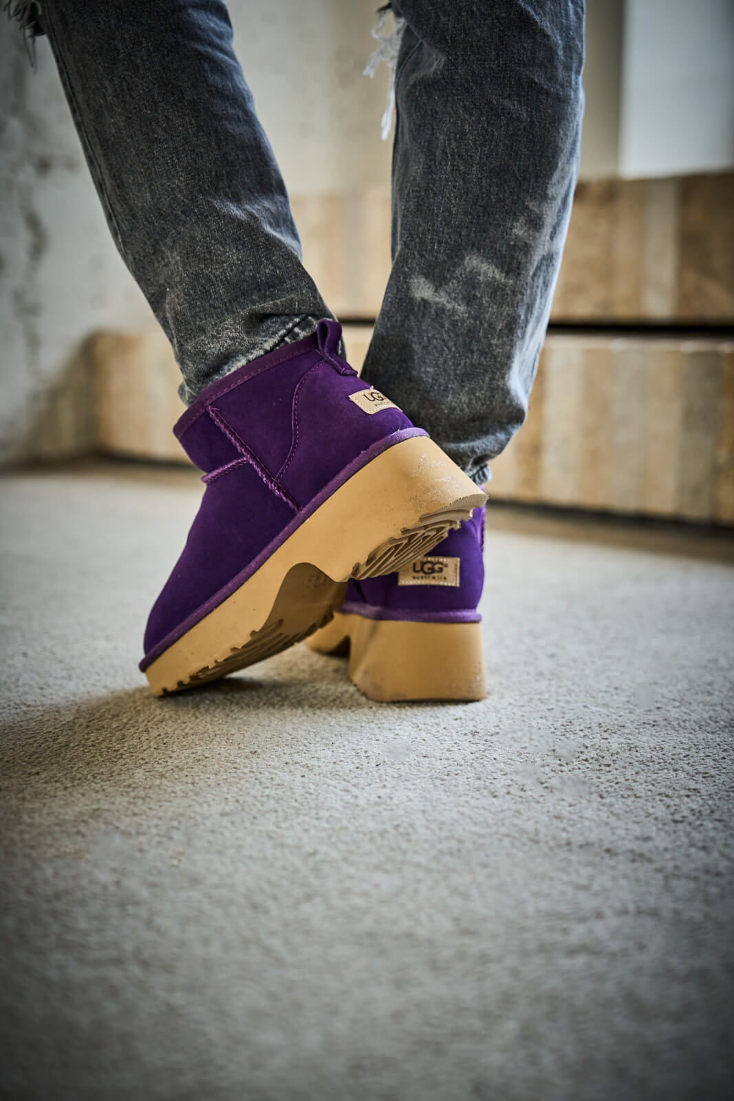 UGG Ultimate Platform Ankle Boots - Violet