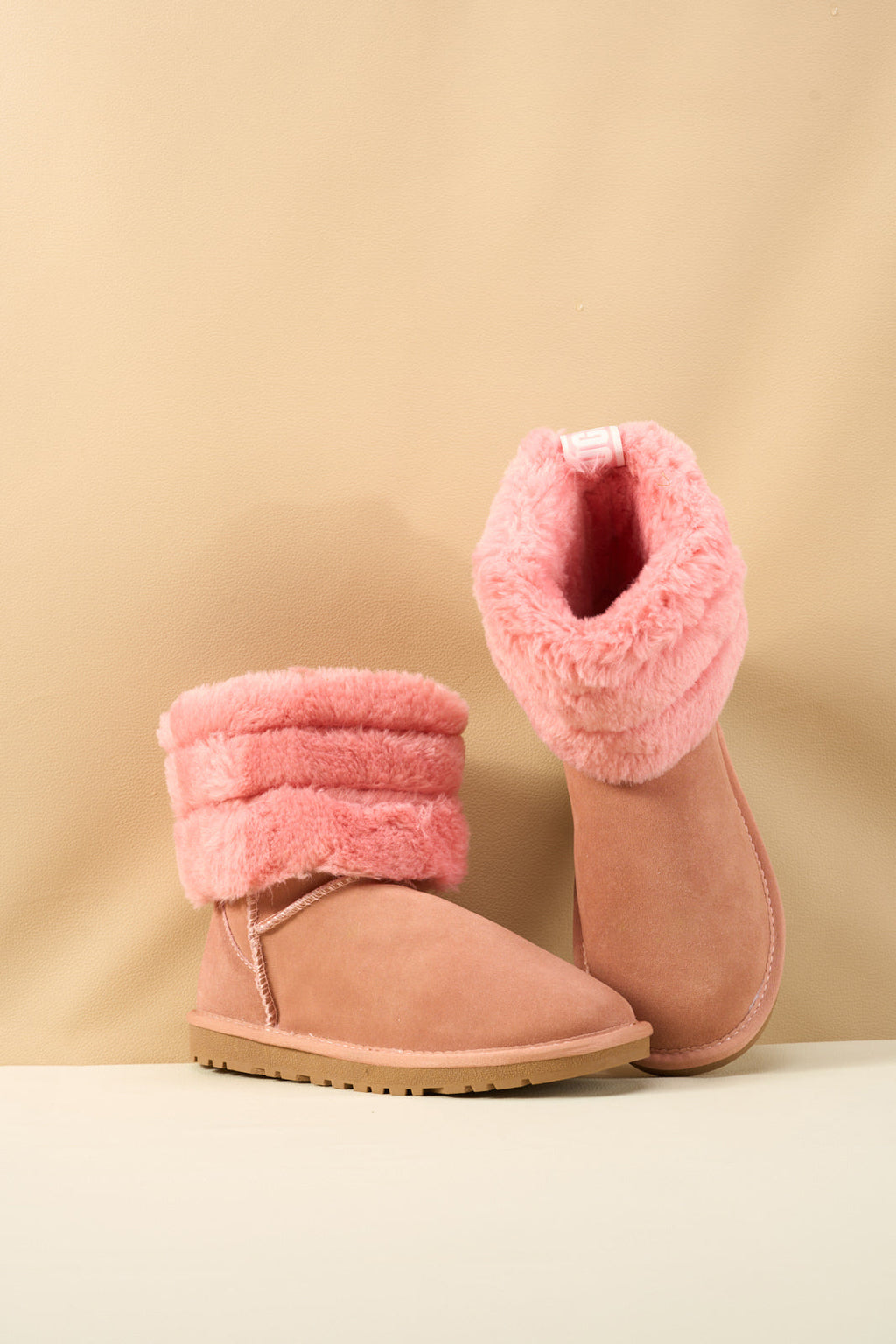 UGG Adelene Sherpa Woolen Boots - Pink