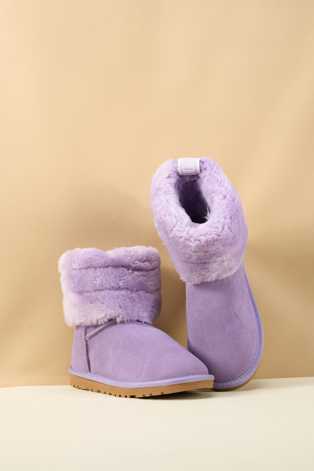 UGG Adelene Sherpa Woolen Boots - Lavender