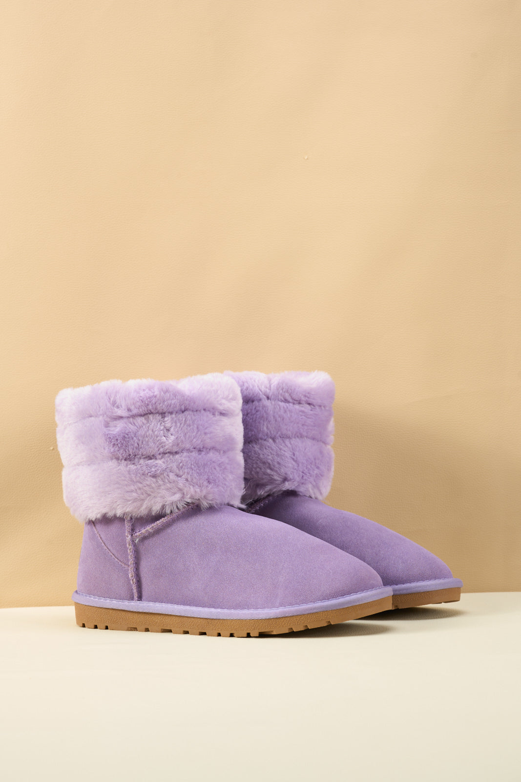 UGG Adelene Sherpa Woolen Boots - Lavender