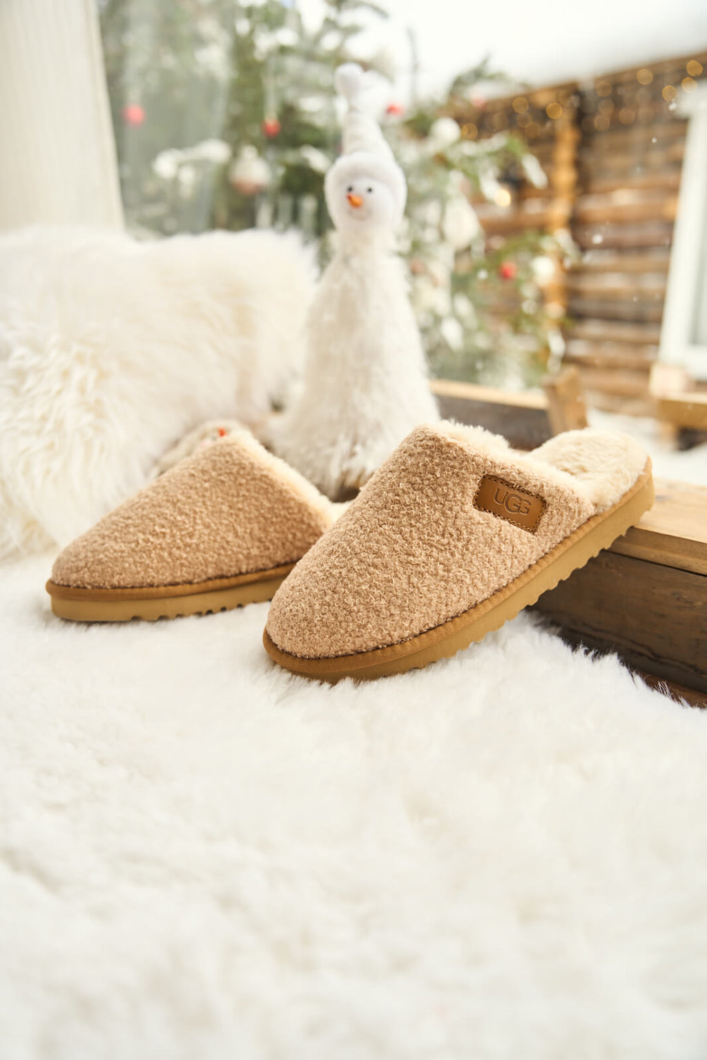 UGG Languorous Shepherd Blend Wool Slipper - Beige