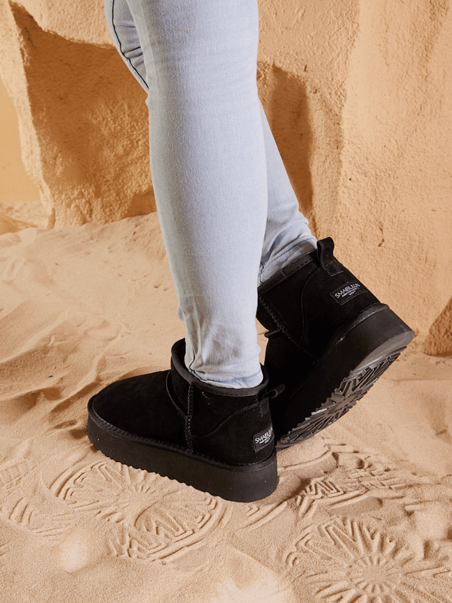 UGG Ultra Mini Platform Low Ankle Boot - Black