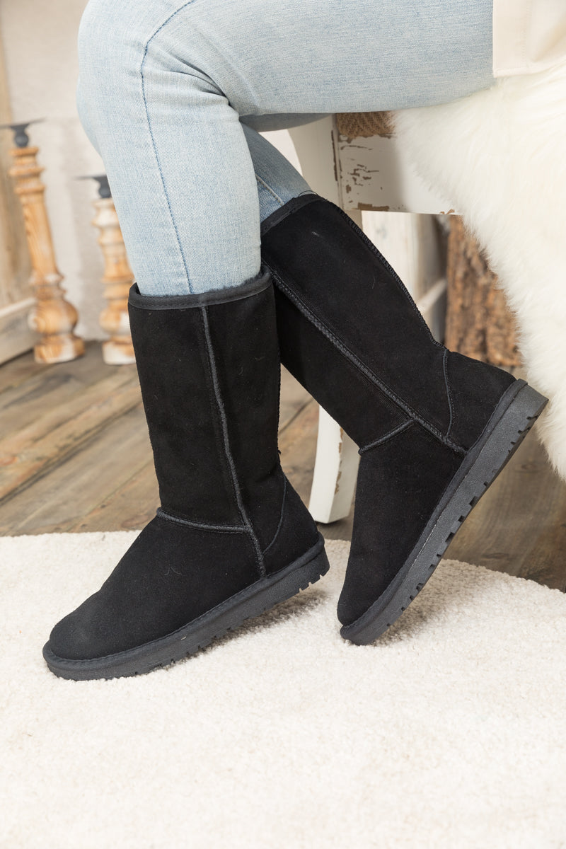 UGG Classic Suede Mid-Length boots - Black
