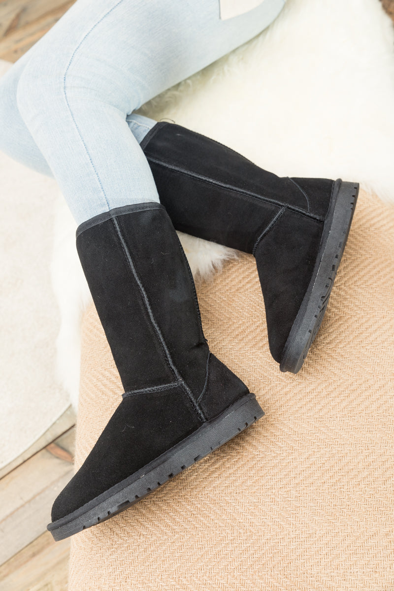 UGG Classic Suede Mid-Length boots - Black