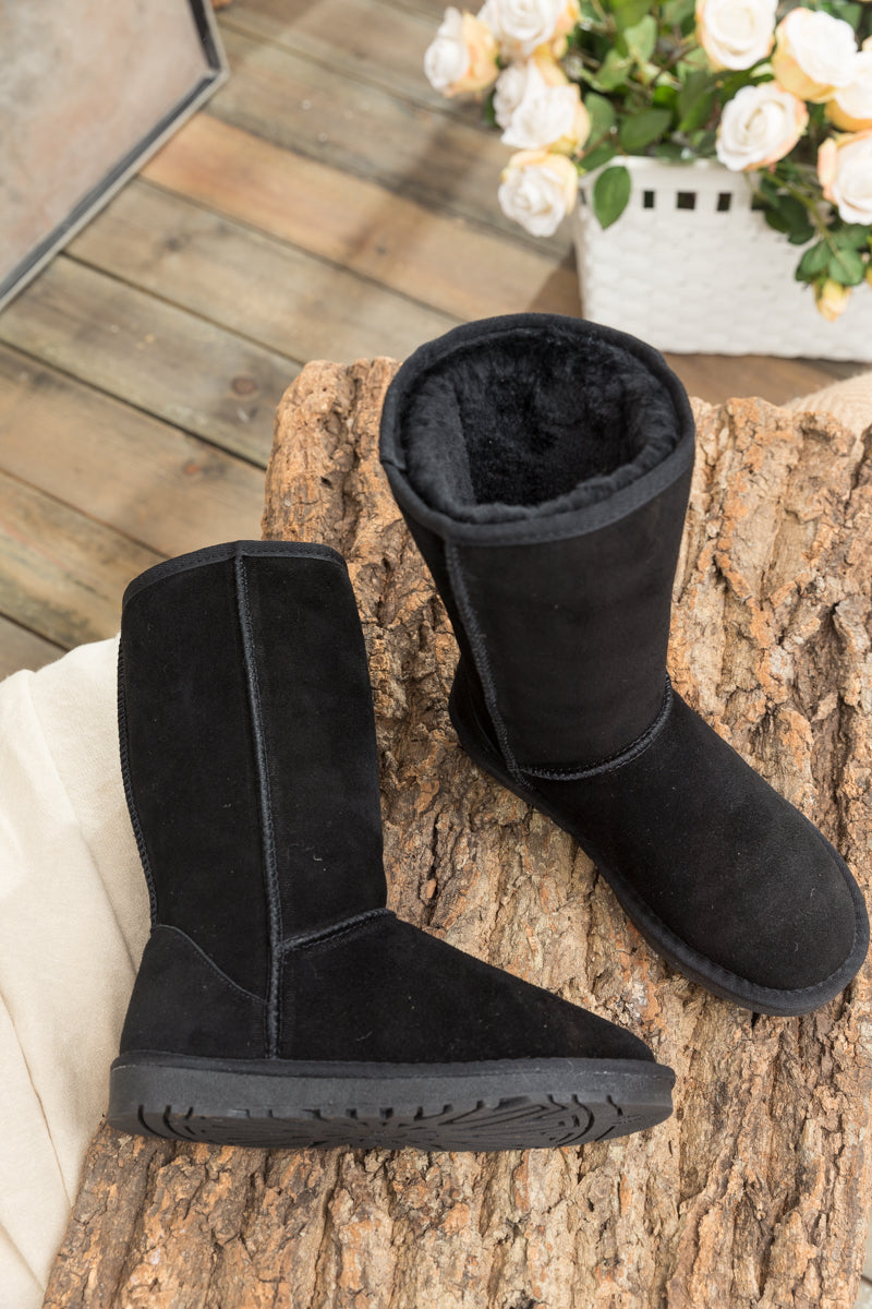 UGG Classic Suede Mid-Length boots - Black