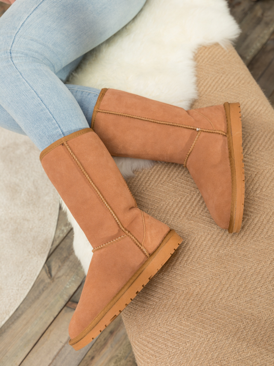UGG Classic Suede Mid-Length boots - Chestnut