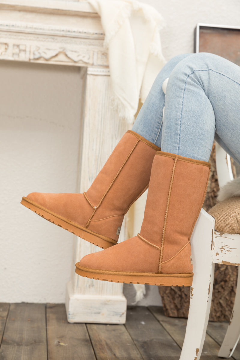 UGG Classic Suede Mid-Length boots - Chestnut