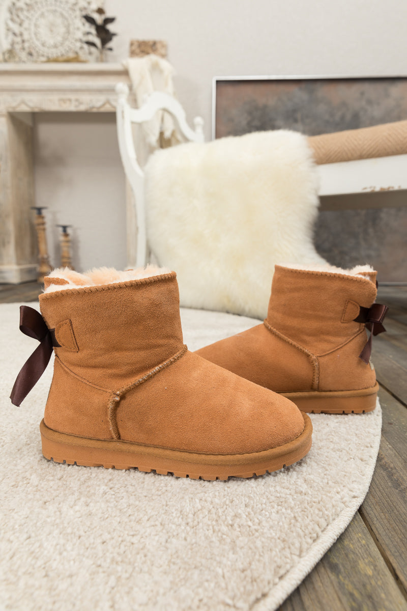 UGG Bailey Bow UGG Mini Boots - Chestnut