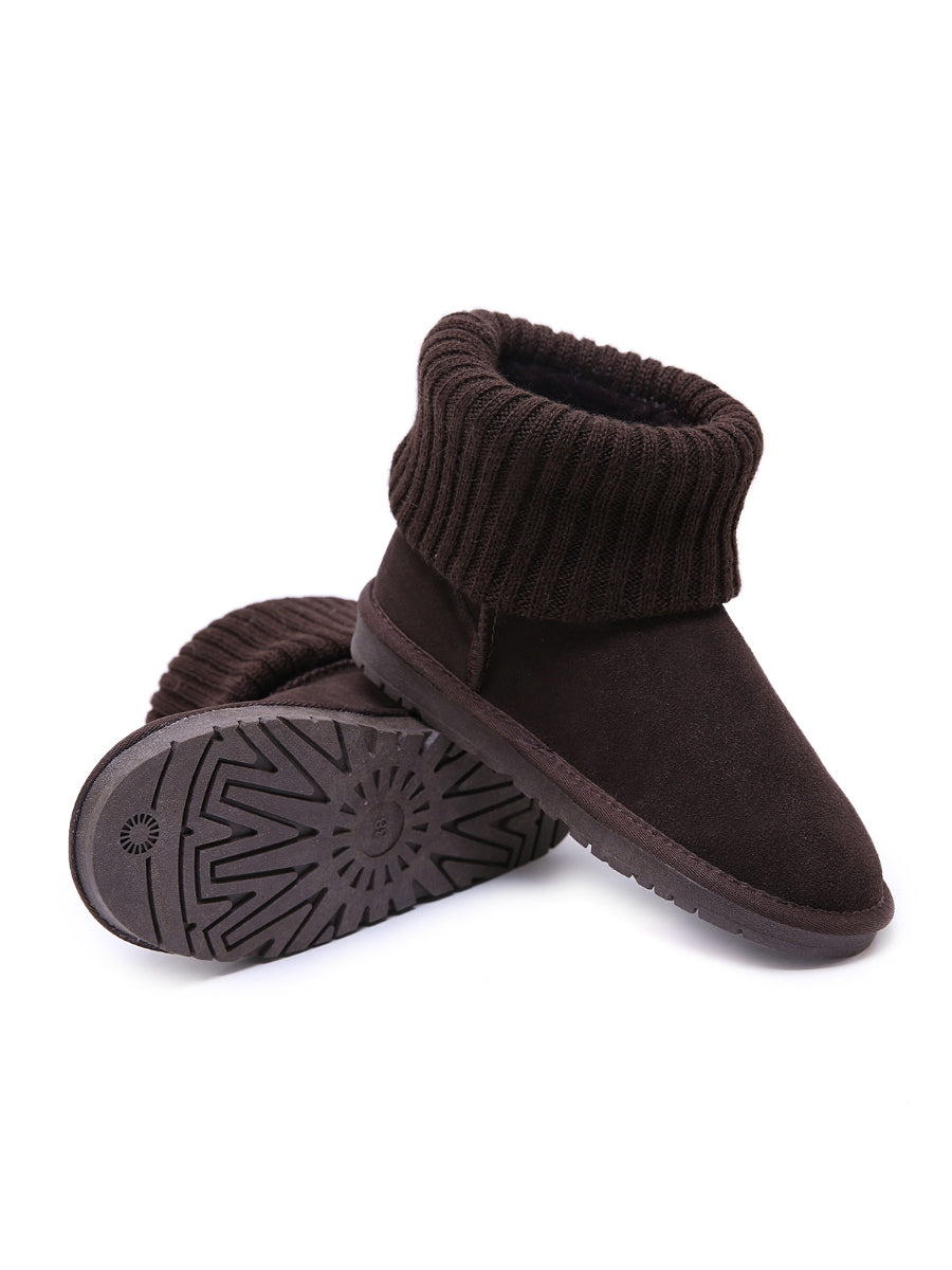 UGG Faux Fur Knit Ankle Mini Boots