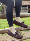 UGG Wool-Lined Suede Moccasin - Chocolate