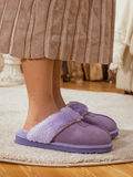 UGG Wool-Lined Suede Slipper - Lavender
