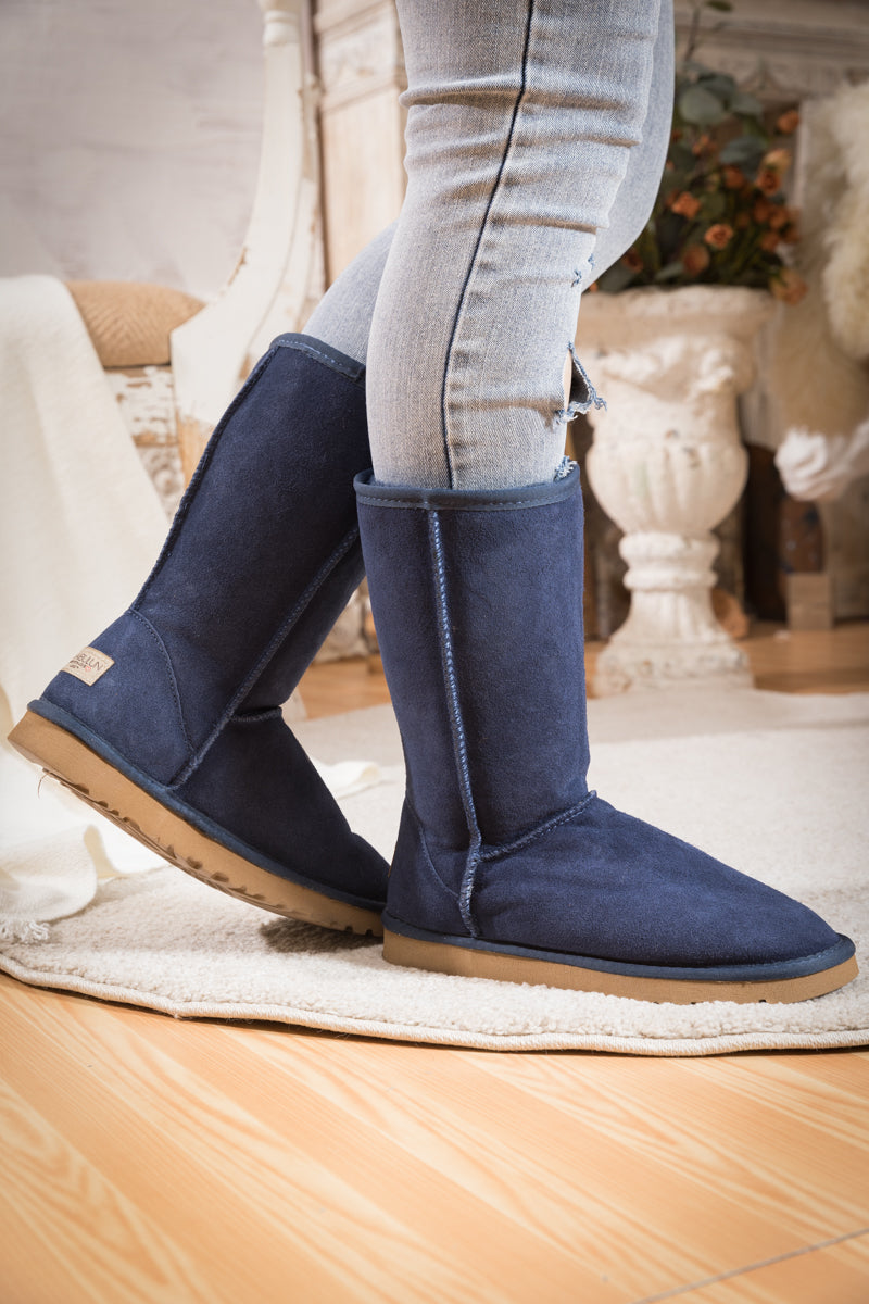 UGG Classic Suede Mid-Length boots - Navy