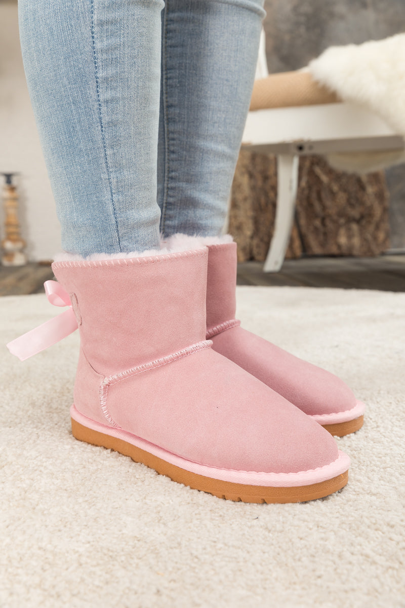 UGG Bailey Bow UGG Mini Boots - Pink