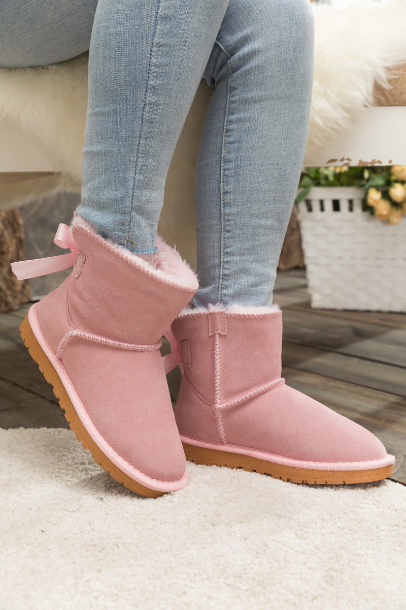 UGG Bailey Bow UGG Mini Boots - Pink