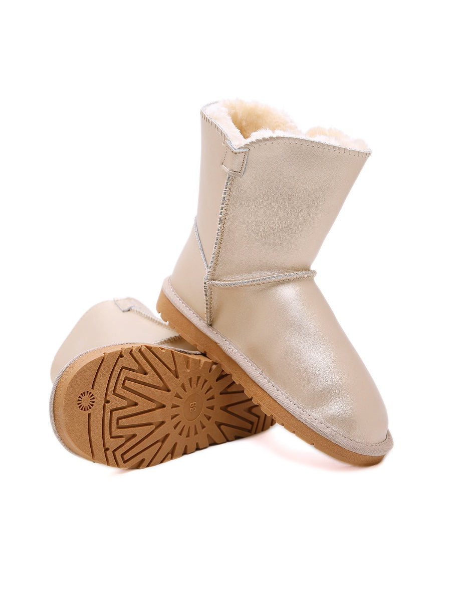 UGG Faux Fur-Lined Side Button Shearling Boot