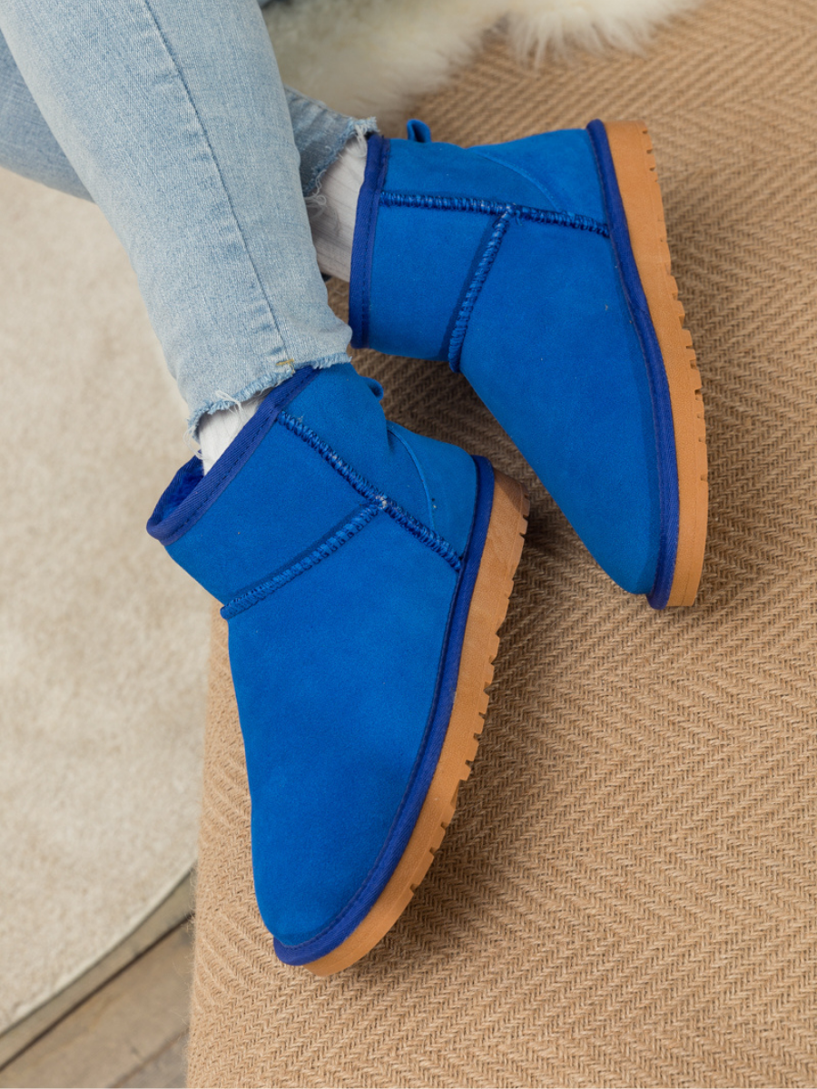 UGG Faux Fur-Lined Classic Short UGG Boots - Blue