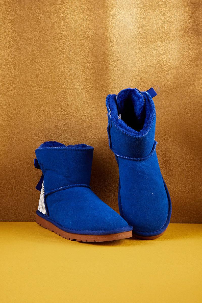 UGG Rhinestone Bailey Bow Sequin UGG Boots - Blue