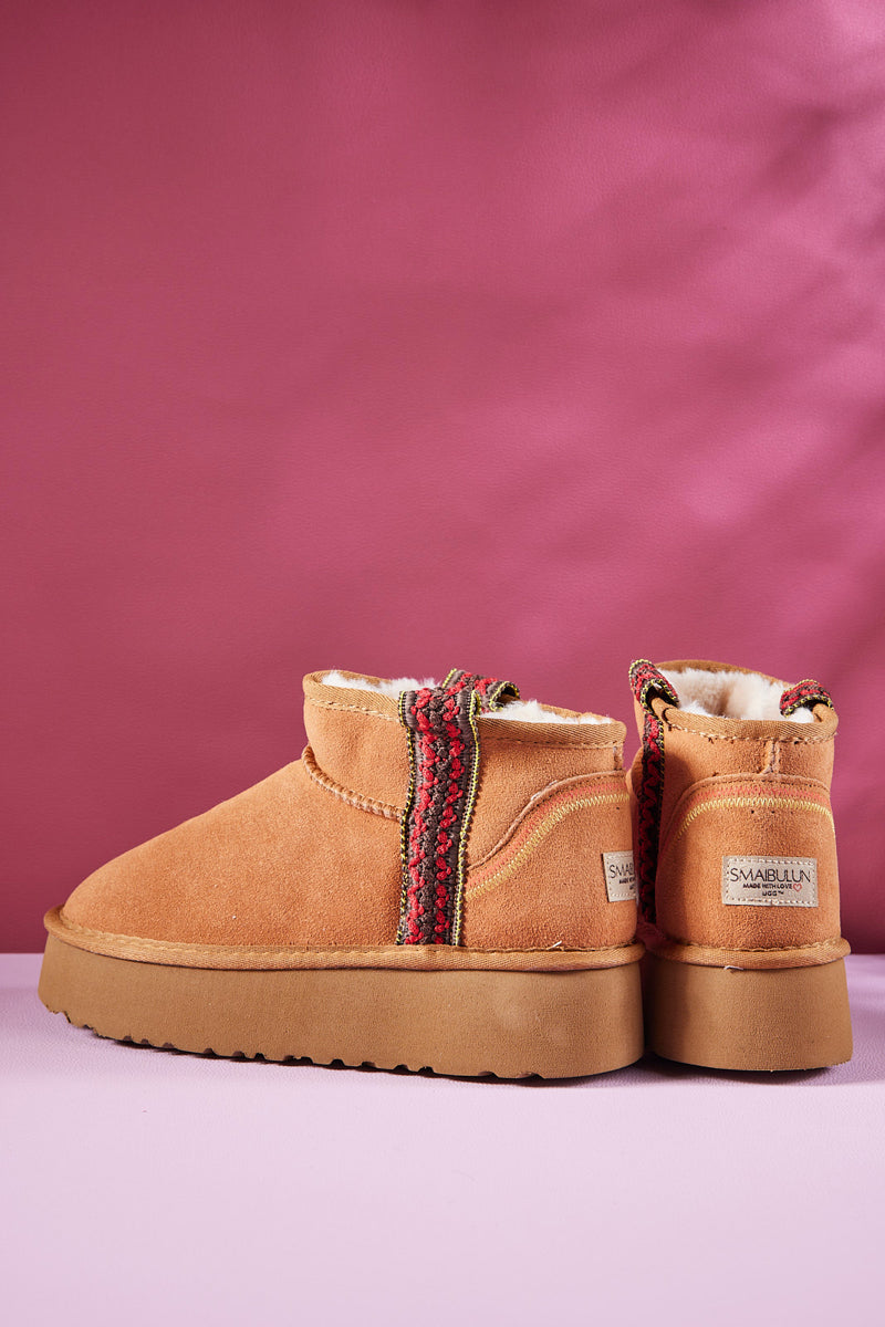 UGG Tazz Platform Low Ankle Boot - Chestnut