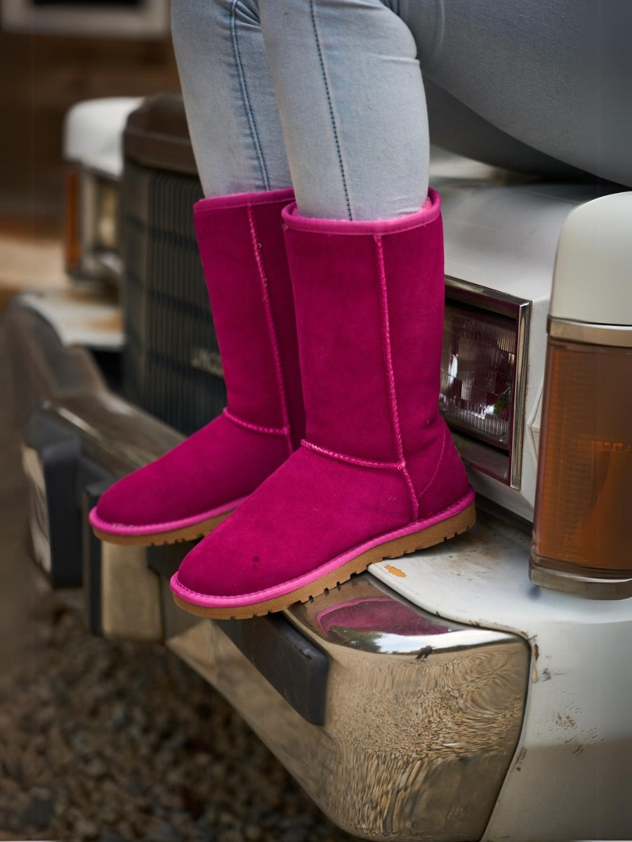 UGG Classic Suede Mid-Length boots - Fuchsia