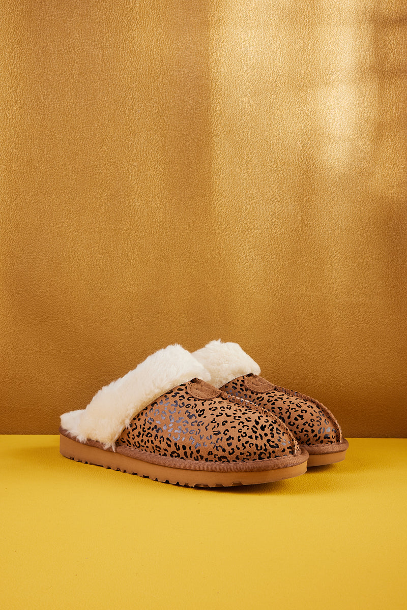 UGG Stefanie Leopard Faux Fur Slipper