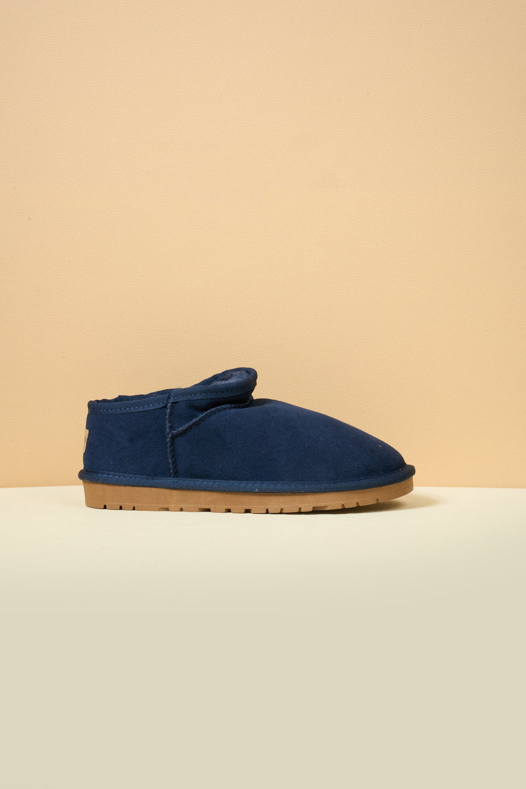UGG Faux-Fur-Lined Suede Tasman Ankle Boot - Navy