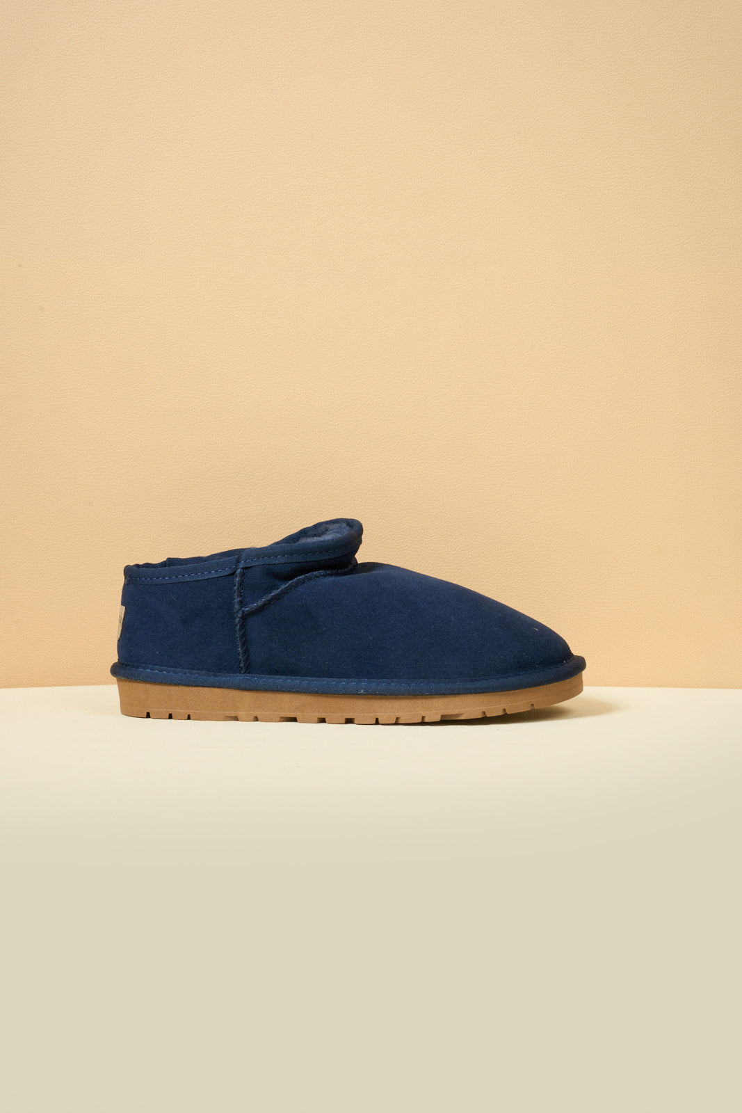 UGG Faux-Fur-Lined Suede Tasman Ankle Boot - Navy