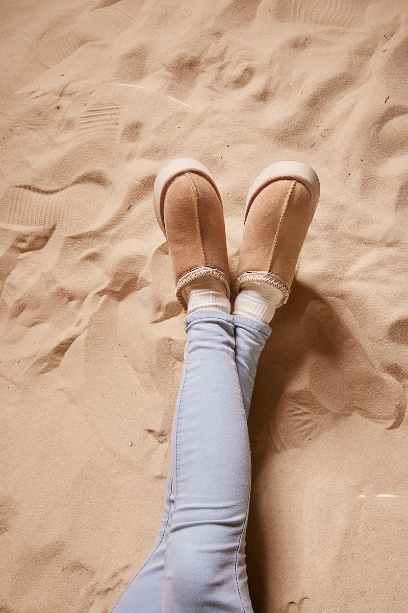 UGG Tassie X Tasman Platform Slipper Boot - Sand