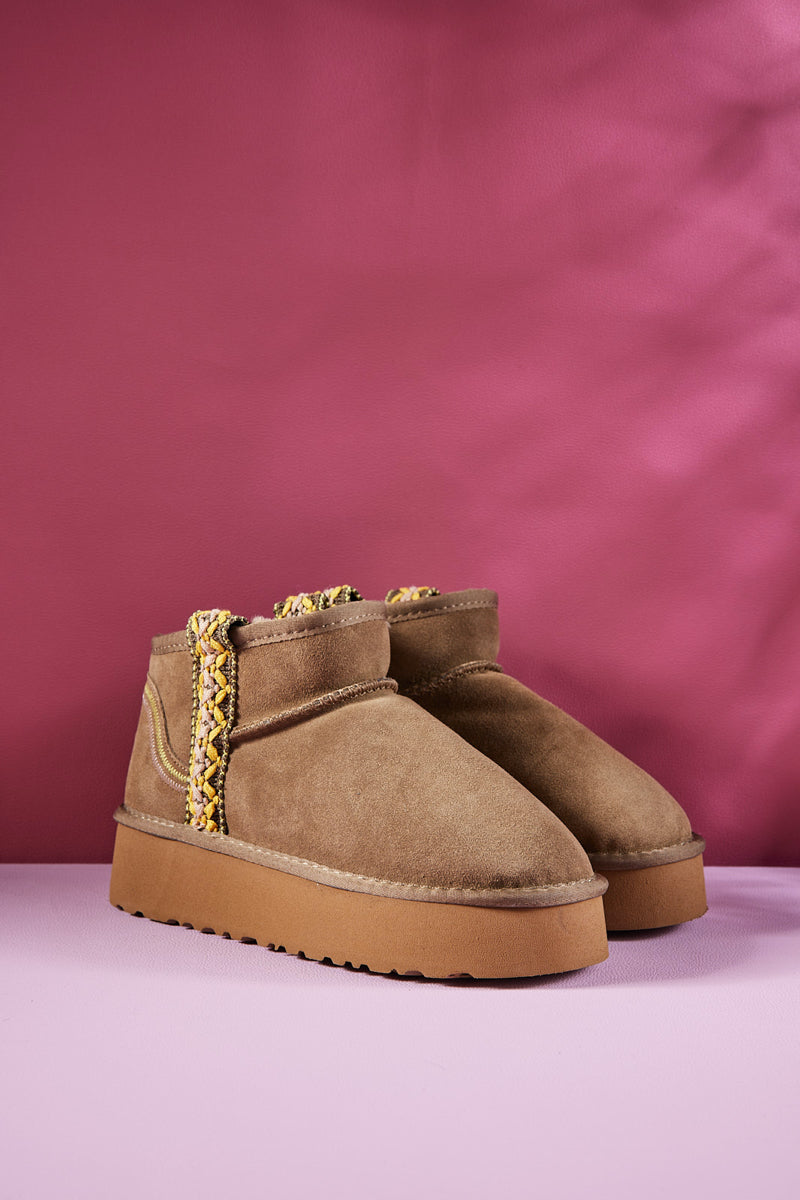 UGG Tazz Platform Low Ankle Boot - Olive