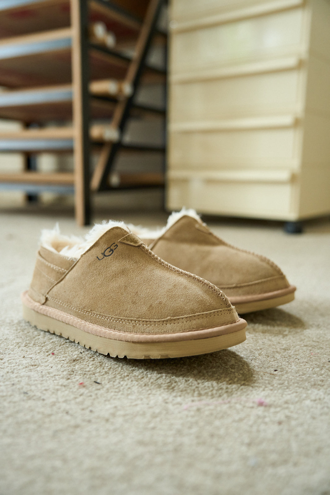 UGG Brisk Feels Wool Blend Slipper Boot - Sand