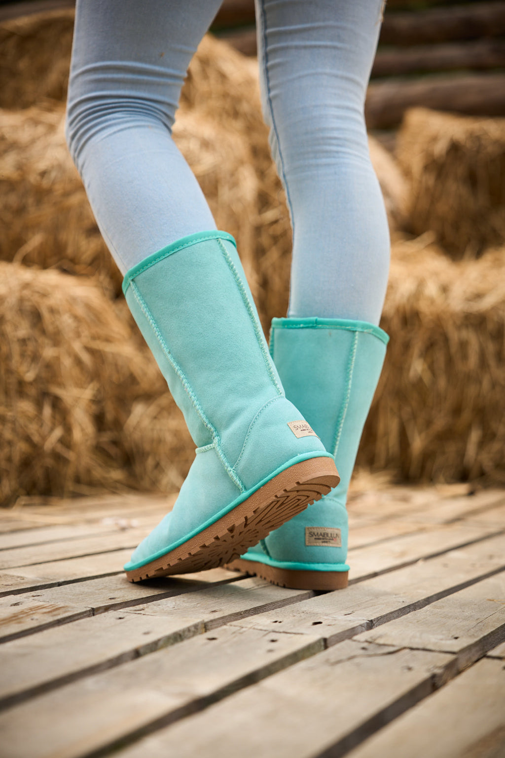 UGG Classic Suede Mid-Length boots - Turquoise
