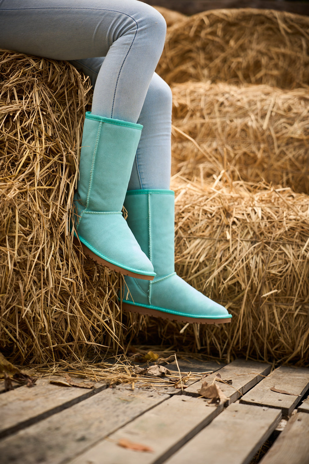UGG Classic Suede Mid-Length boots - Turquoise