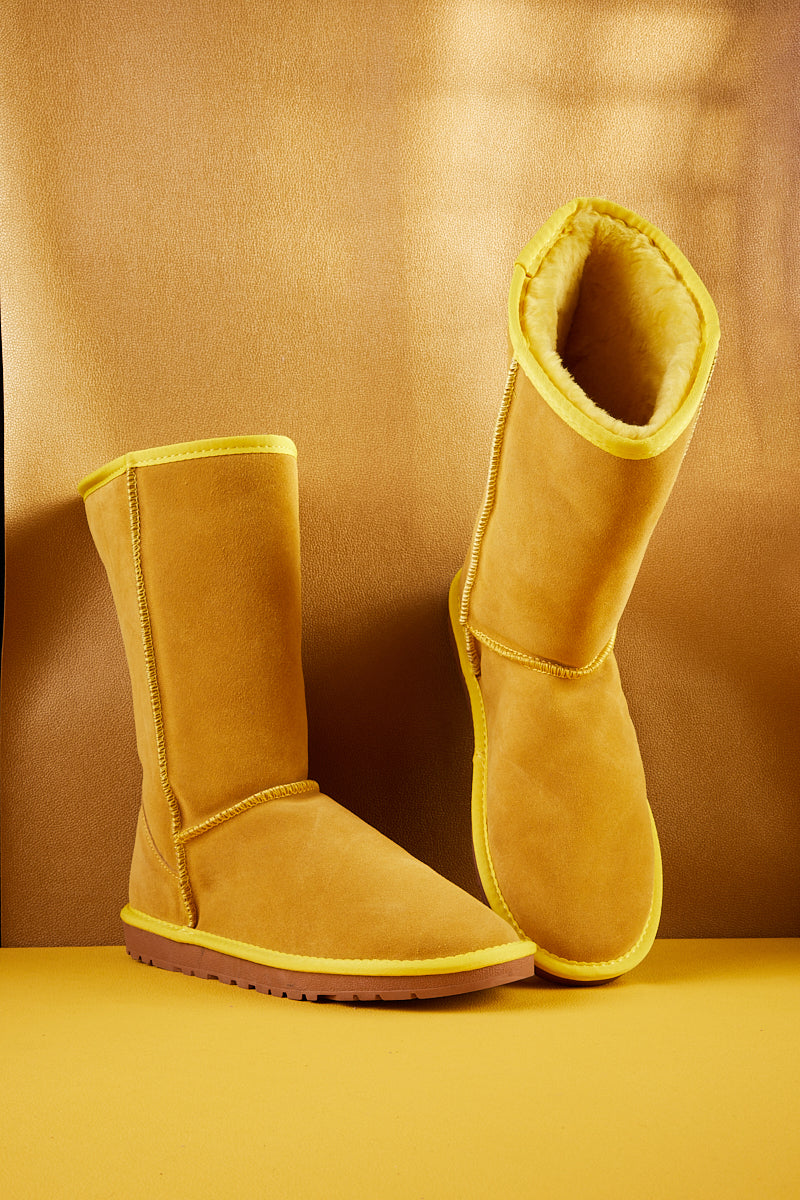 UGG Classic Suede Mid-Length boots - Yellow